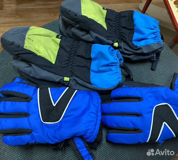 Варежки зимние детские ziener 5,5 размер)