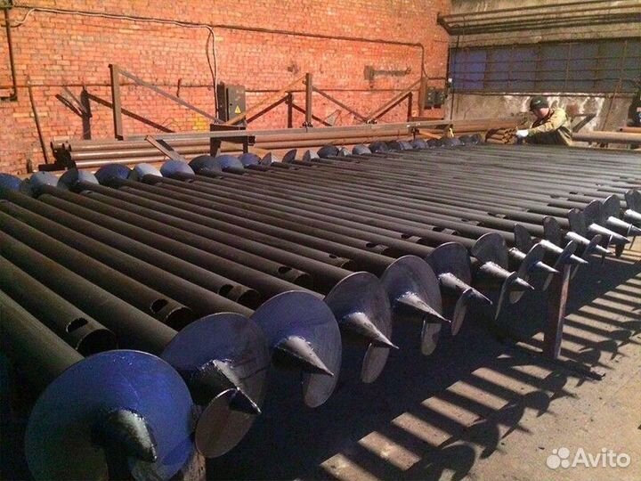 Винтовые сваи с установкой