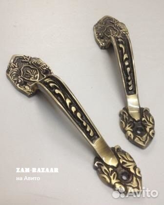 Ручки винтажные литые (пара) Орнамент