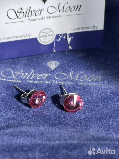 Swarovski серьги пусеты