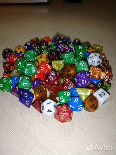Дайсы (кубики) для нри, dnd, pathfinder