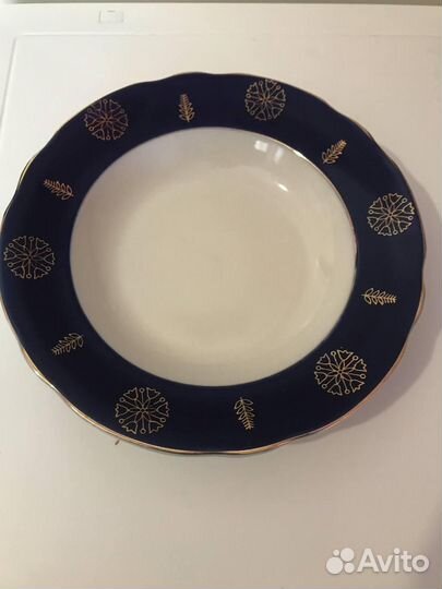Тарелка кобальт