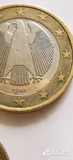 Набор монет 1 евро Германия 2002 год