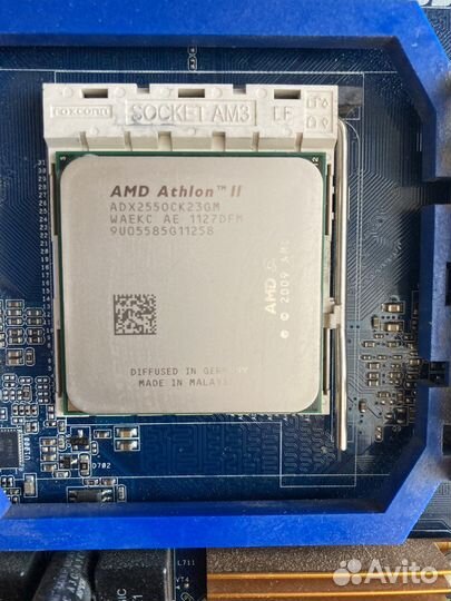Материнская плата ASRock + процессор AMD Athlon 2