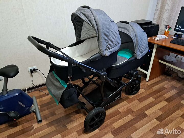 Коляска для двойни 2 в 1