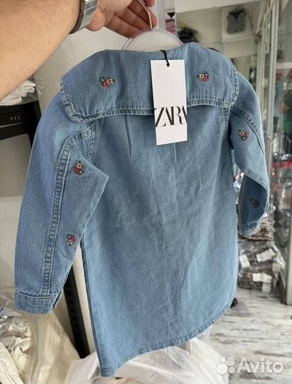 Платье джинсовое Zara 104 110 122