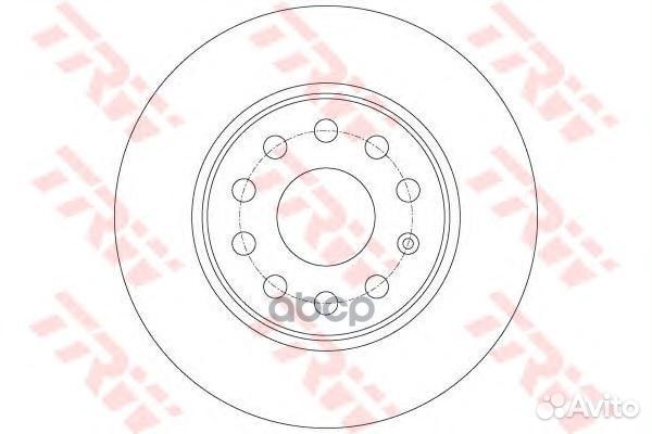 Диск тормозной задний DF7911 TRW