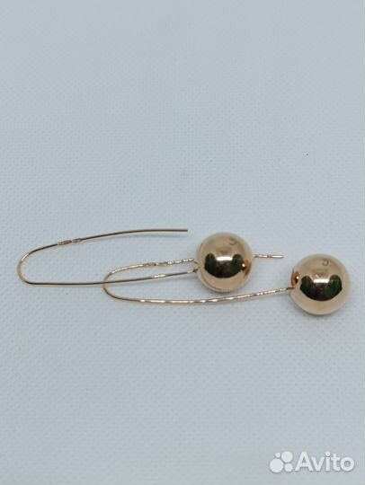 Золотые серьги 585 пробы