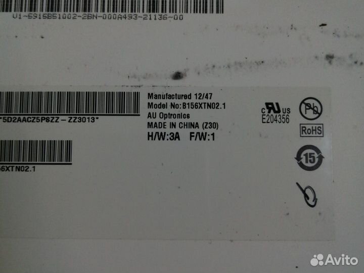 Матрица B156XTN02.1 15.6