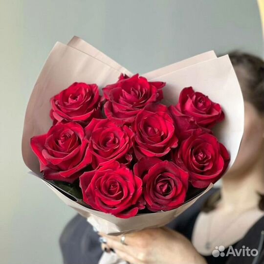 Красные розы Кения 9