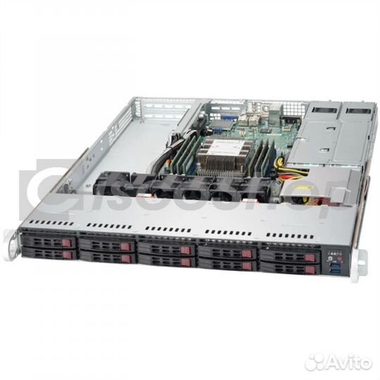 Платформа Supermicro 1U SYS-1019P-WTR, до одного п