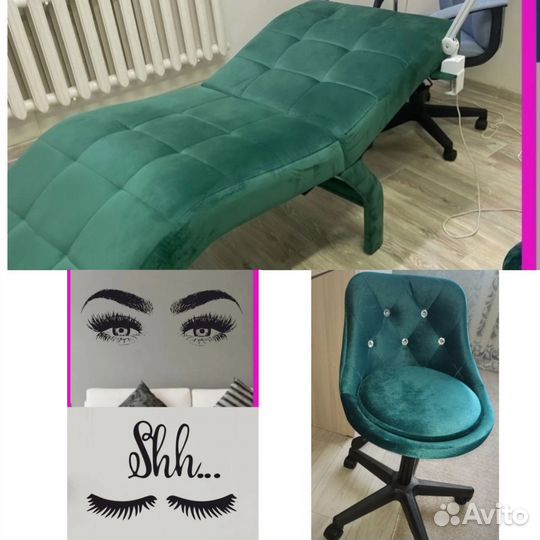 Кушетка+стульчик+наклейки на стену