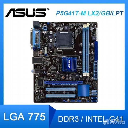 Материнская плата G41 DDR3 Lga775 asus
