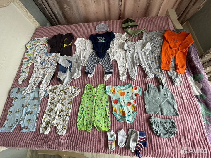 Вещи пакетом на мальчика от 68 до 86 размера
