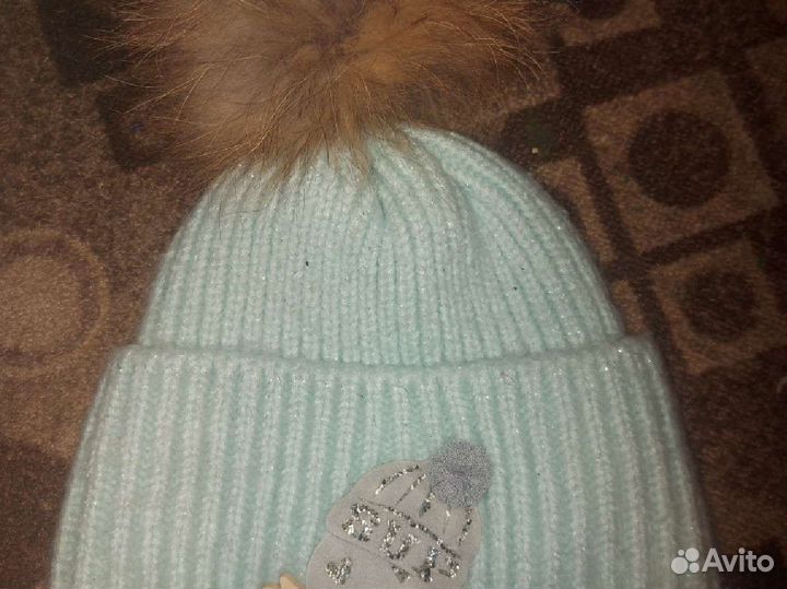 Зимние шапки+варежки