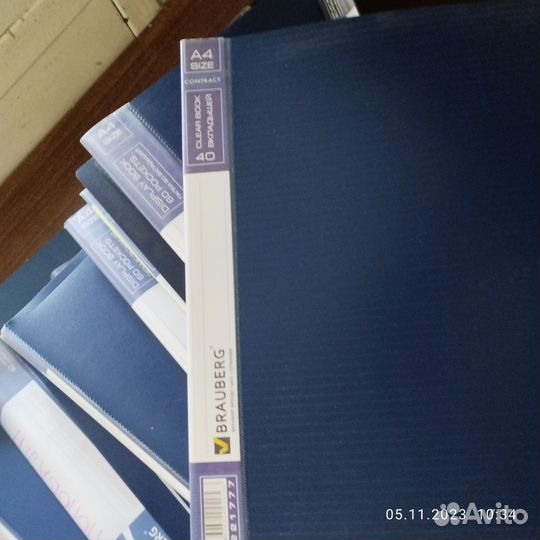 Папки для бумаг А4 с файлами