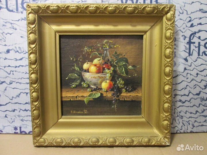 Картина В Шишкин Натюрморт с чёрным виноградом