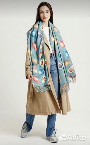 Кашемировый палантин новый