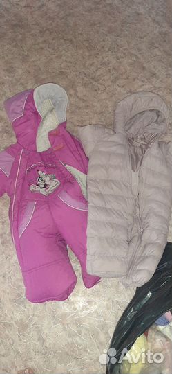 Детская одежда для девочек 74 80 пакетом