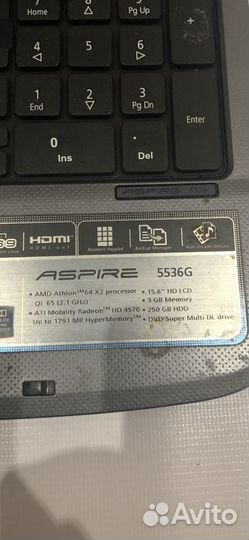 Acer 5536g ноутбук