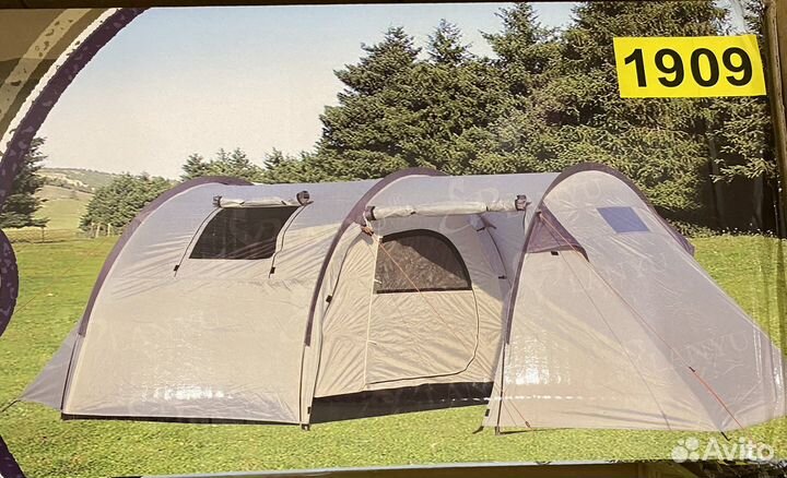 Палатка туристическая 4 местная новая