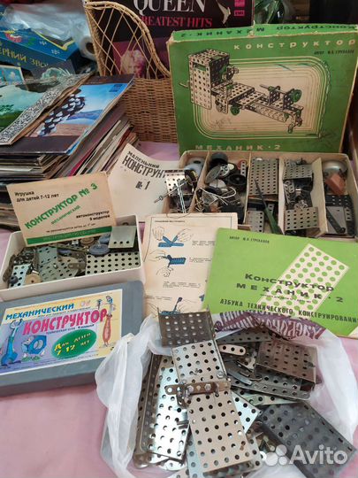 СССР дет. металлический конструктор, игры