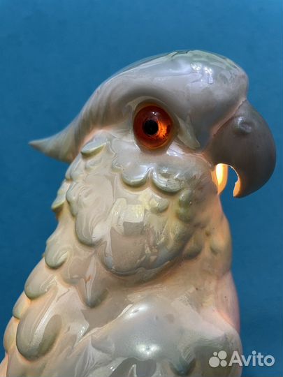 Фарфоровый светильник Попугай гдр 70-е г
