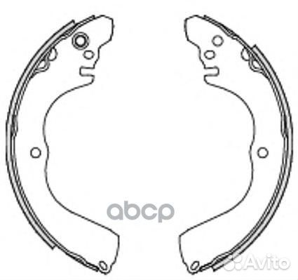 4233.00 GS7356 MR476000 колодки барабанные