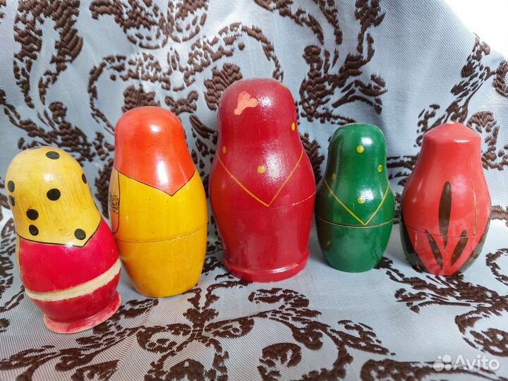 Матрешки СССР из 70-х, лот 5 шт