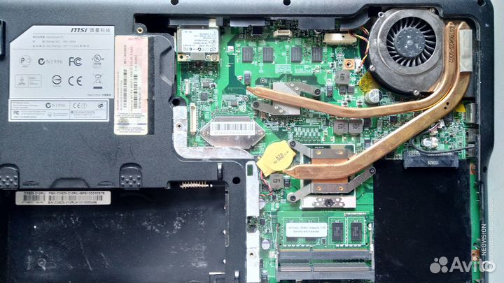 Материнская плата MSI MS-168A. Ноут MSI CX623