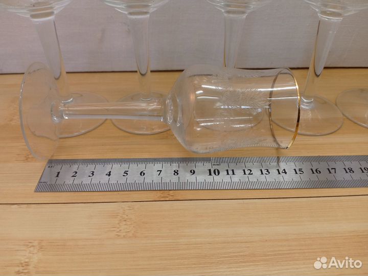 Рюмка фужер на ножке тонкое Чехия Богемия СССР сте