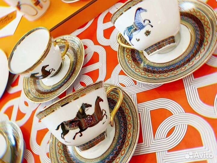 Hermes Сервиз набор чайный hermes cheval D'orient