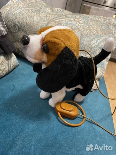 Собачка на поводке игрушка интерактивная