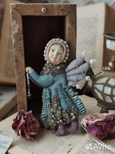 Коллекционная ёлочная игрушки Ангел