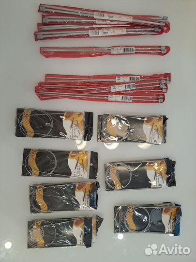 Спицы для вязания круговые и прямые