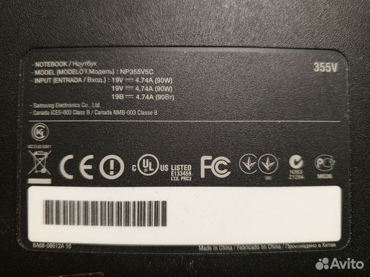 Ноутбук samsung