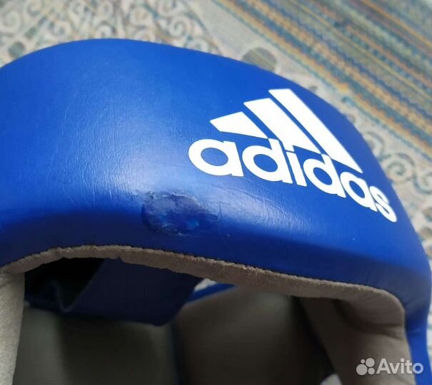Боксерский шлем adidas (синий), размер: L