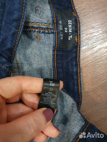 Капри джинсовые 56