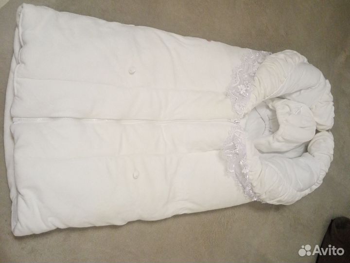 Зимний конверт(комплект) на выписку