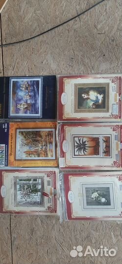 Набор вышивки крестом остатки