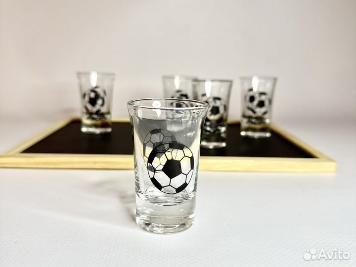 Рюмки стеклянные Футбол 6 шт