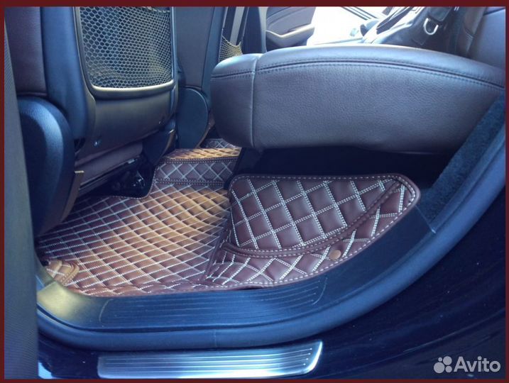 Автомобильные коврики из экокожи 3d Люкс