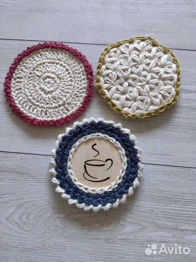 Подставки под чашку/горячее ручной работы