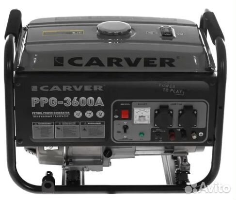 Генератор бензиновый carver PPG- 3600А 2,8 кВт