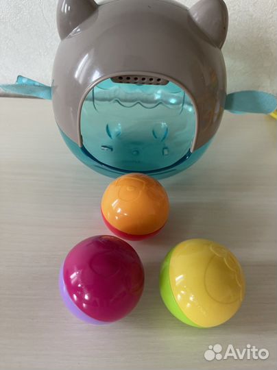 Сова неваляшка погремушка с шариками fisher price