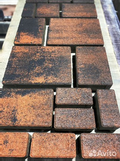 Тротуарная плитка цветная