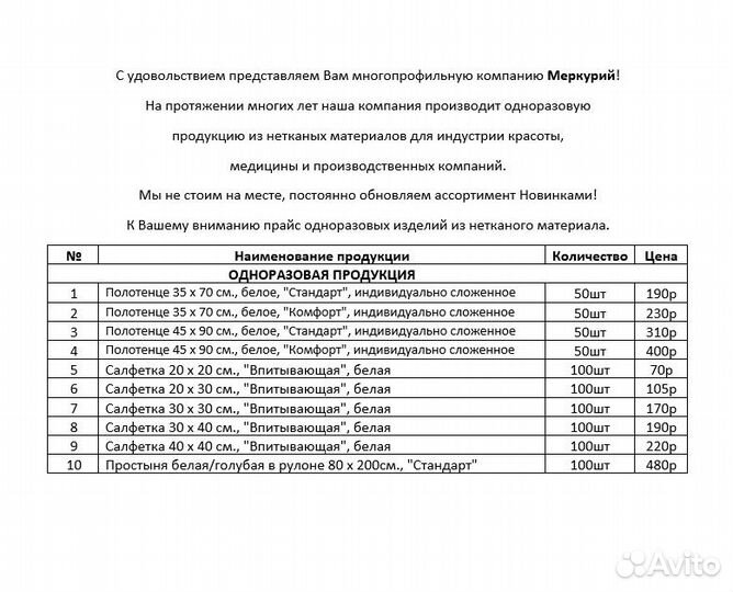 Салфетки спанлейс