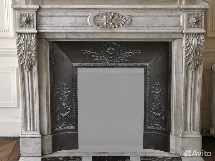 Облицовка камина из мрамора