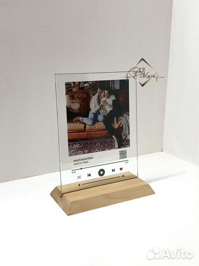 AR фото А5 на стекле живое, доп. Реальность