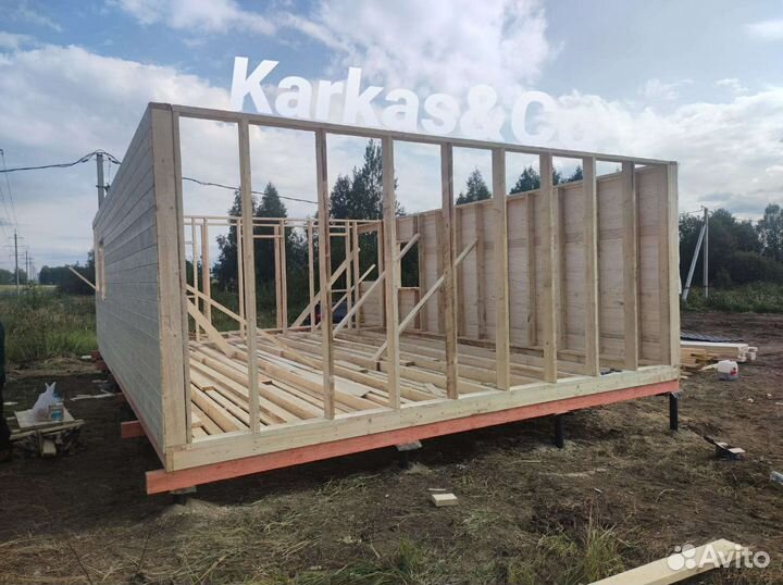 Каркасный дачный домик